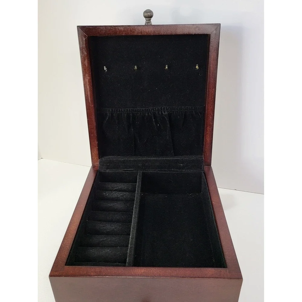 Vintage 2002 Tri Coastal Design Wood Jewelry Box Cristin Atria Cottagecore